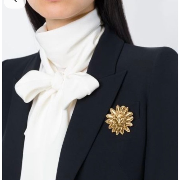 VTG Gold Concentric Circle Brooch - Picture 5 of 16